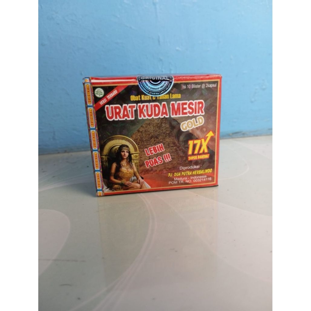 kapsul stamina urat Kuda mesir gold blizter original