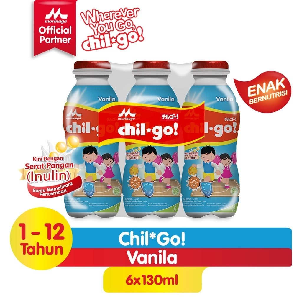 

Chil Go Morinaga UHT Rasa Vanilla 6 × 130ml