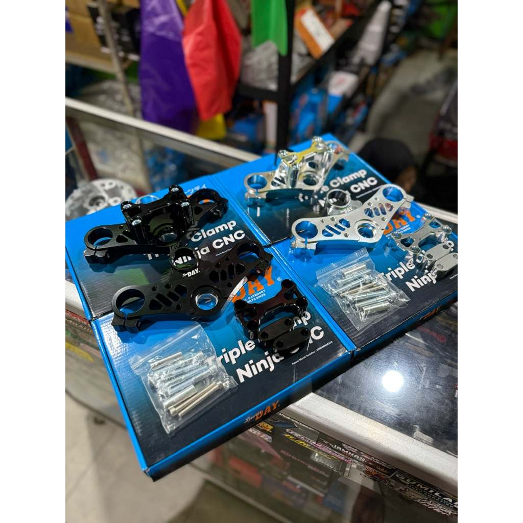 Segitiga Atas Stang plus Breket sportsday pnp honda dan pnp Ninja R Ninja RR Ninja SS