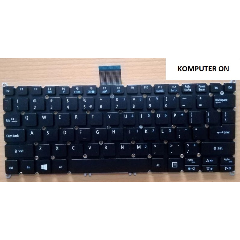 Keyboard Laptop Acer Aspire ES1-131 B115 ES1-311 ES1-331 ES1-111M ES1-131 R3-131T HitamBlack