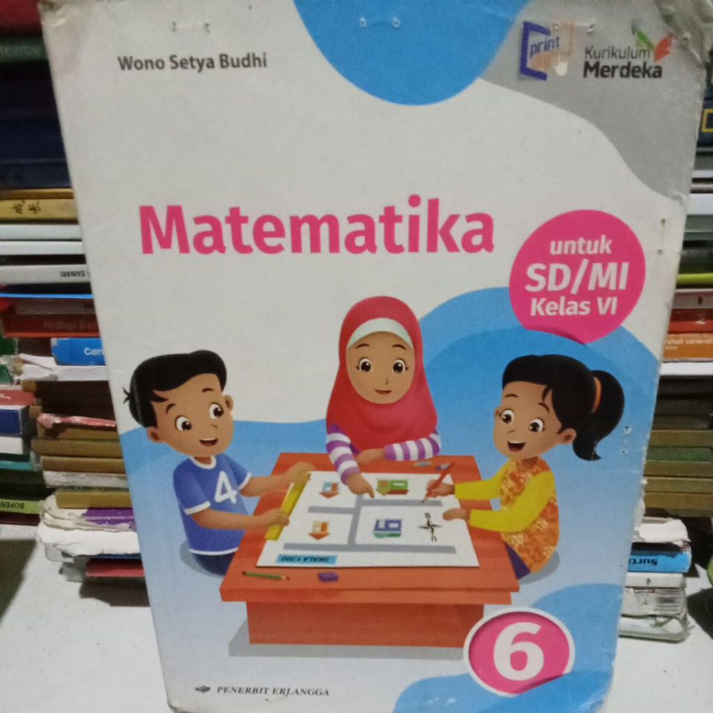 buku matematika kelas 6 penerbit Erlangga kurikulum merdeka