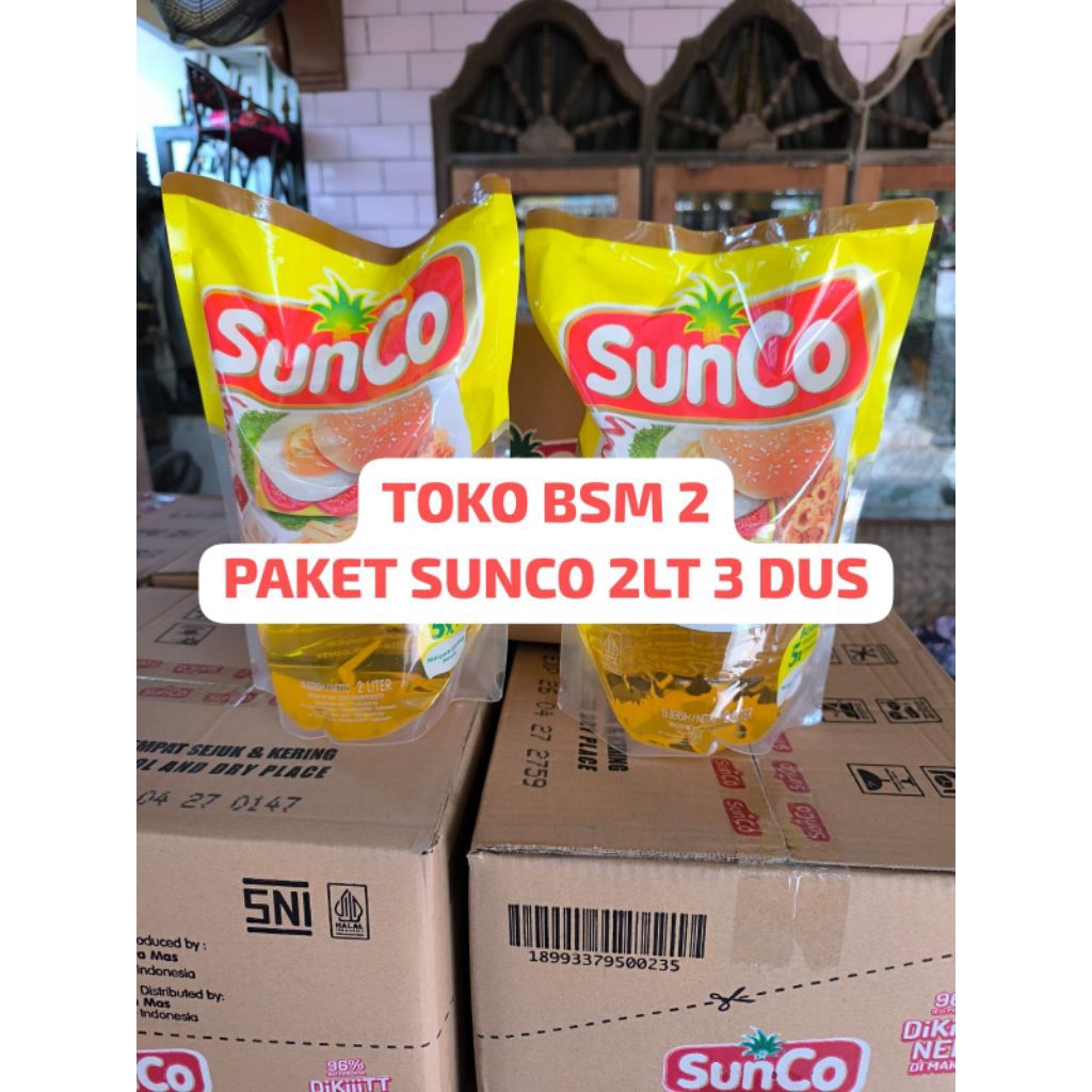 

(BSM2)PAKET MINYAK GORENG SUNCO 2LT 1-3 DUS