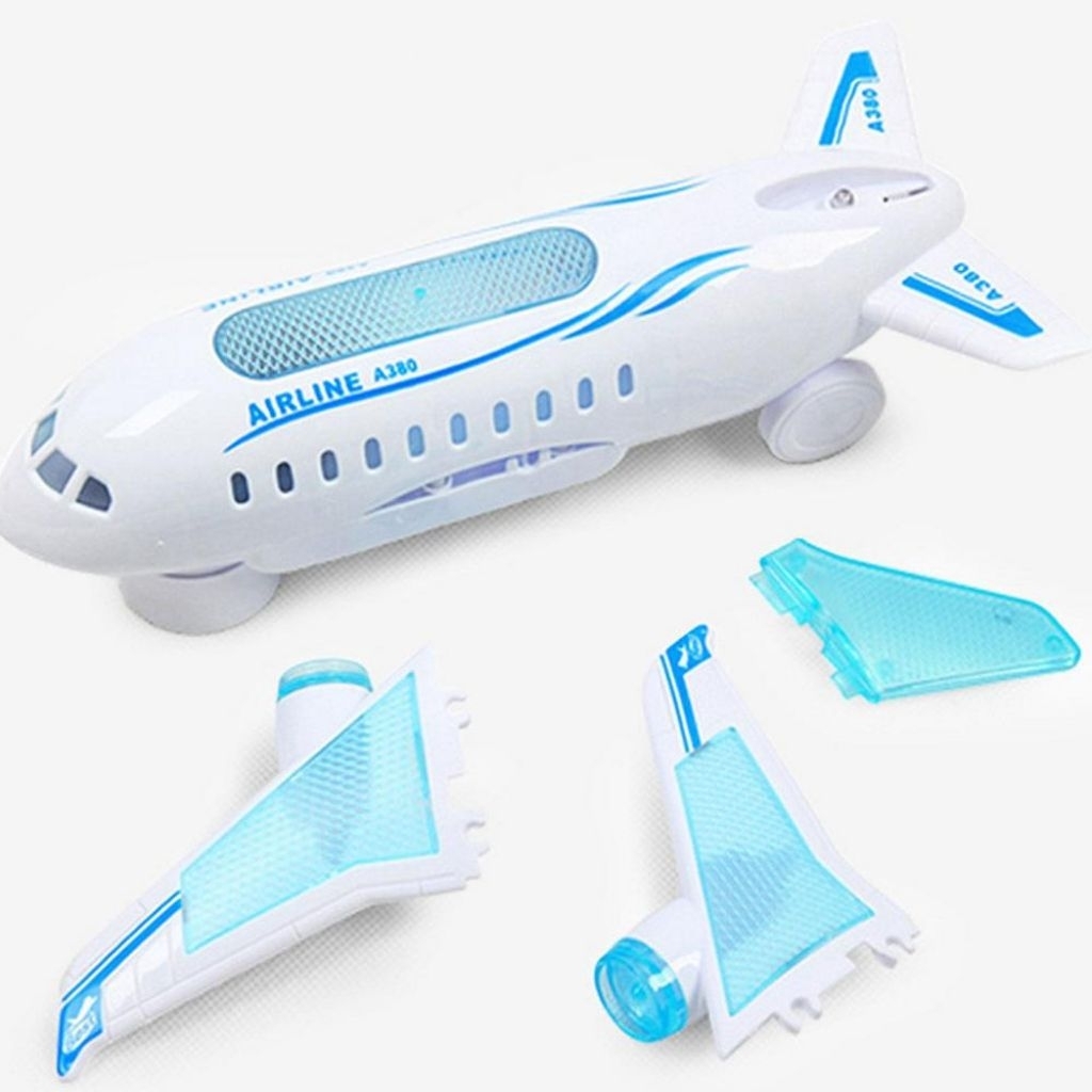 Mainan Musik Pesawat Terbang Air Plane Musik Lampu