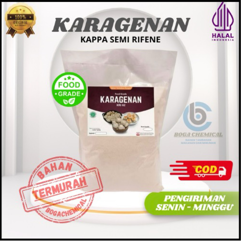 

#1KG# Karagenan KRI02 Food Grade / (Kappa | Semi Refine | Modified) / Pengenyal & Penstabil Bakso, Siomay, Pempek dll