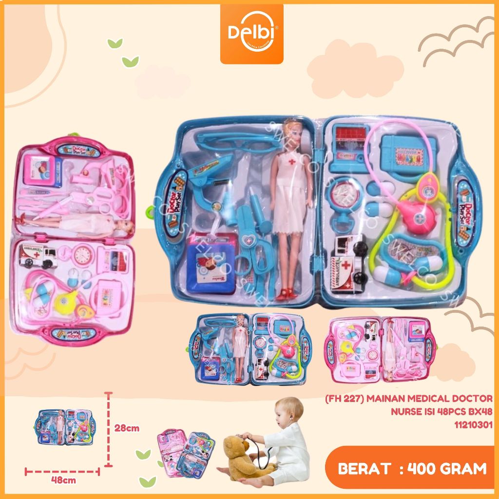 Mainan Anak Doctor Set Plus Koper Lucu Medical Center FH 227