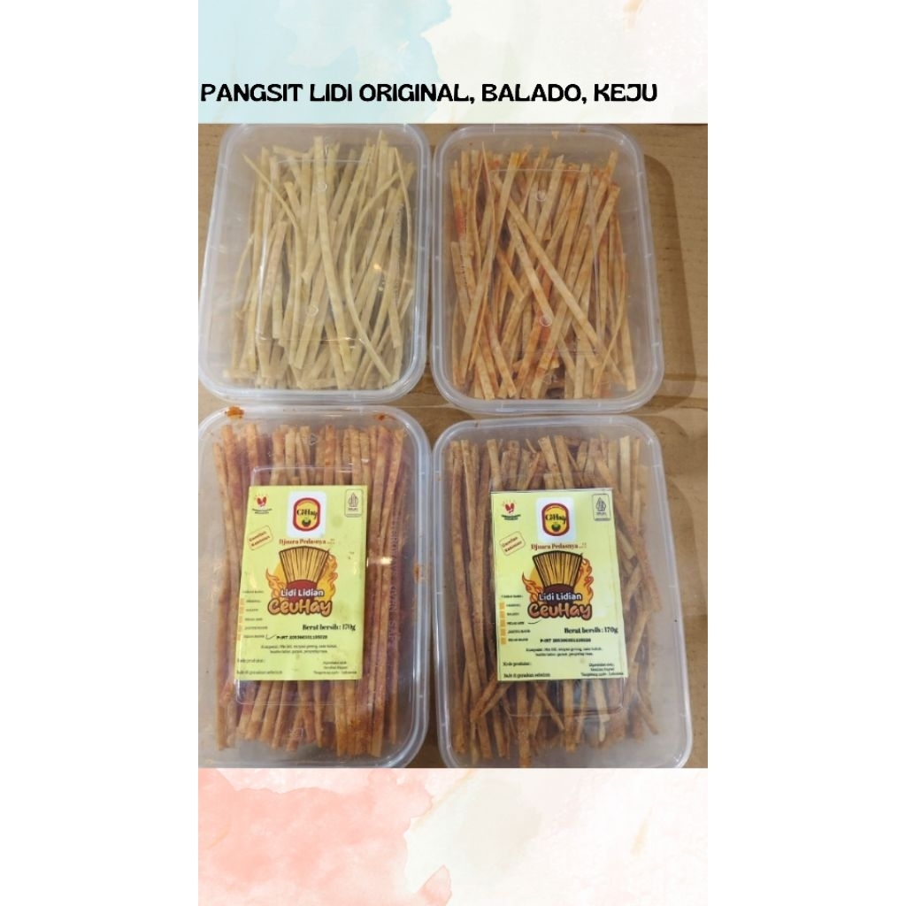 

PANGSIT LIDI ORIGINAL, BALADO, KEJU
