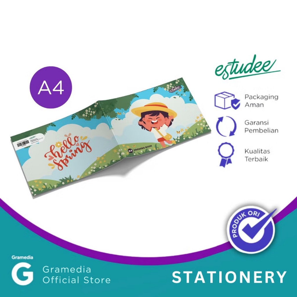 

Gramedia Karawaci - Estudee Drawing Book A4 K Little Girl