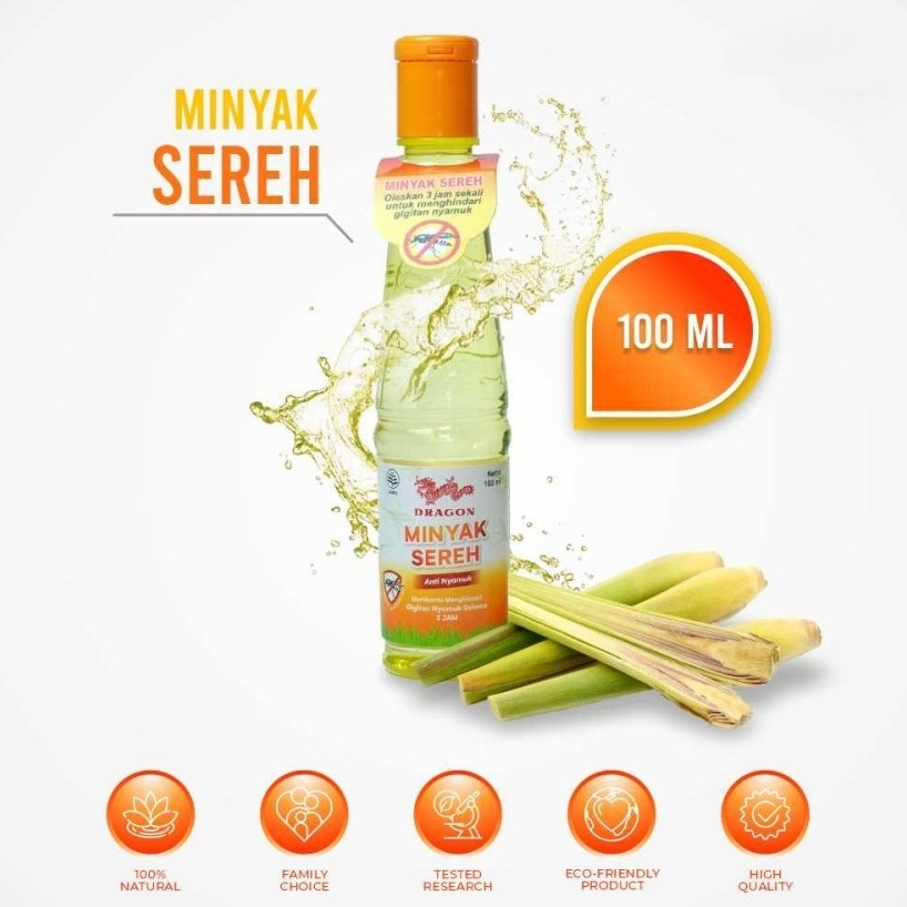 MINYAK SEREH CAP DRAGON 100 ML / DRAGON MINYAK SEREH 100 ML