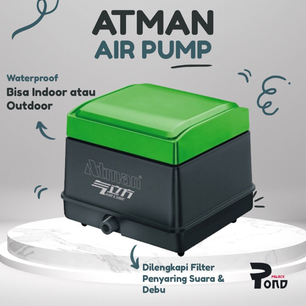 Mesin Aerator Kolam Atman DP 20 Air Pump Oksigen Aerator Aquarium