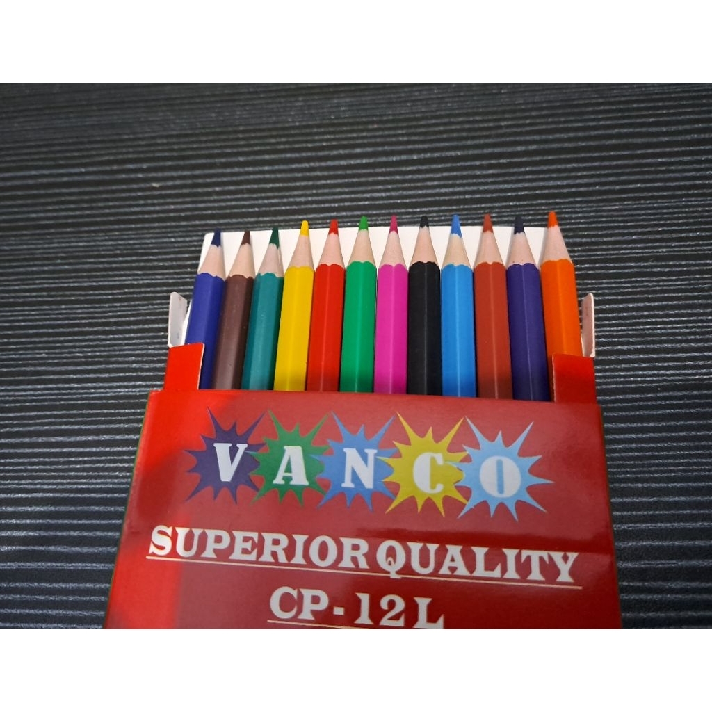 

SATU SET (12 Warna) colour pensil pencil warna panjang vanco