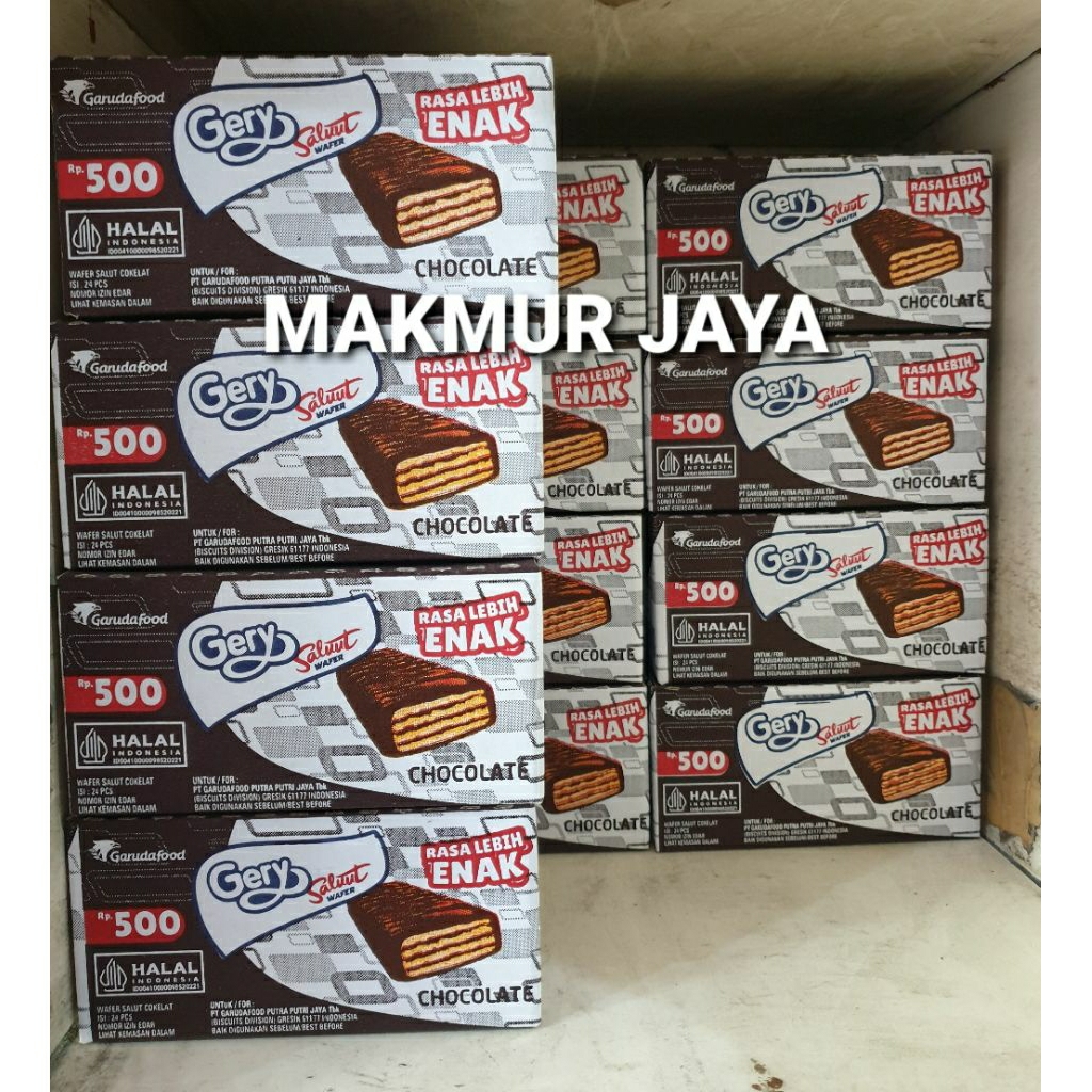 

GERY SALUT / GERY SALUUT WAFER CHOCOLATE ( 1 KOTAK ISI 24 SACHET)