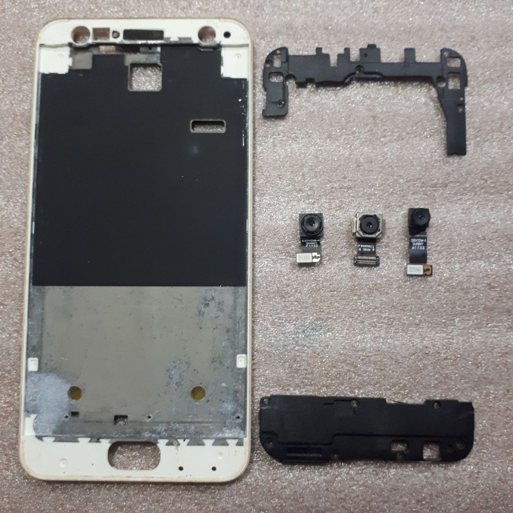 Frame Tutup Mesin Speaker Buzzer Kamera Depan Belakang Asus Zenfone 4 Selfie X00LD ZD553KL Original 