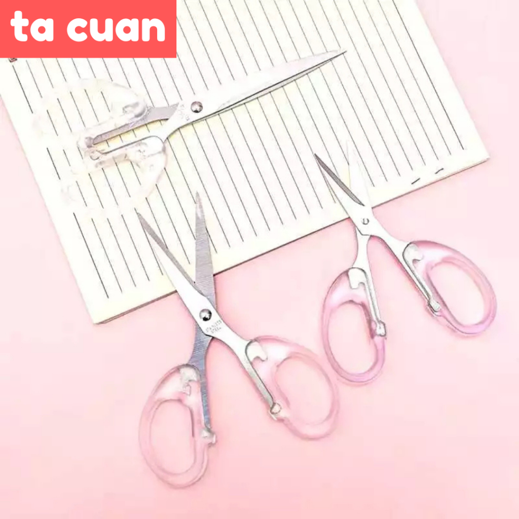 

tacuan - Gunting Transparan Bening Multifungsi Ukuran 16cm Gunting Transparan Multifungsi Gunting Bening Aesthetic