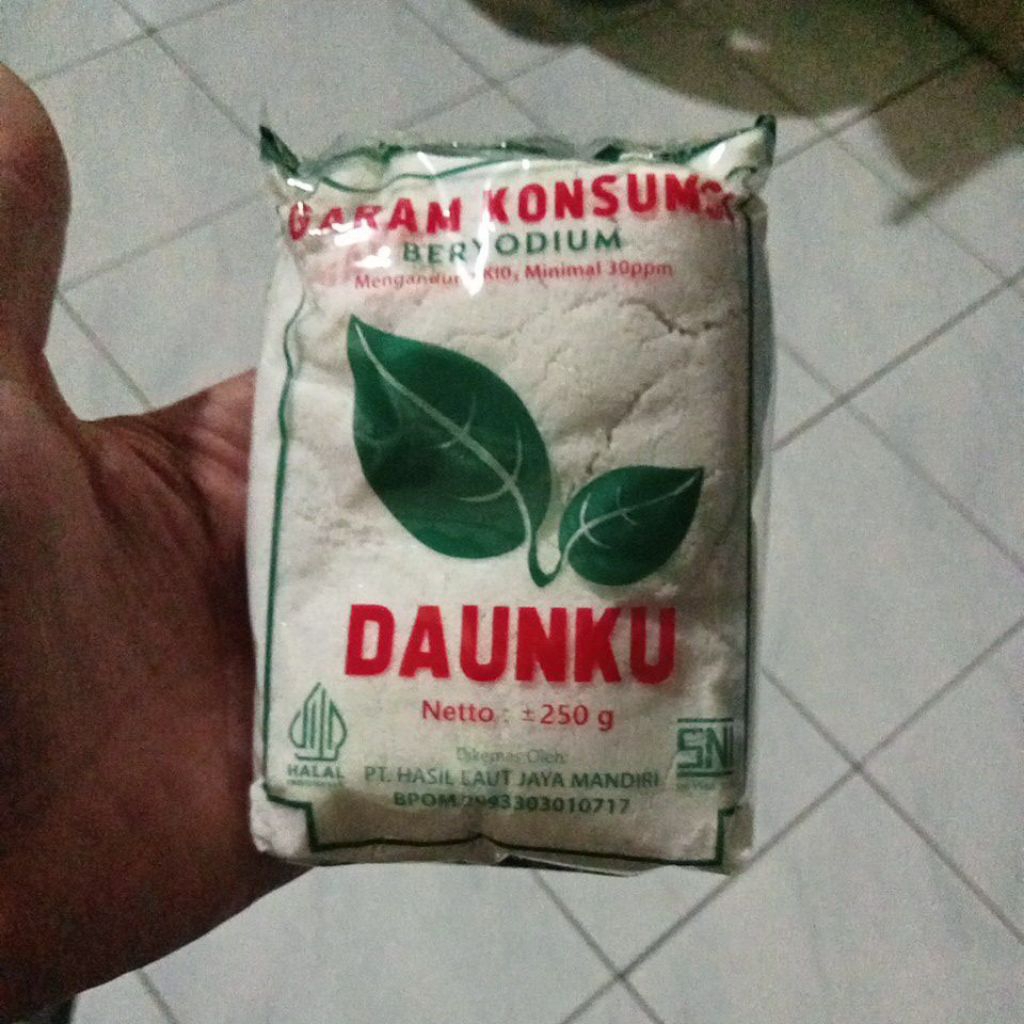 

Garam Daunku 250gr garam beryodium promo murah 5 pcs