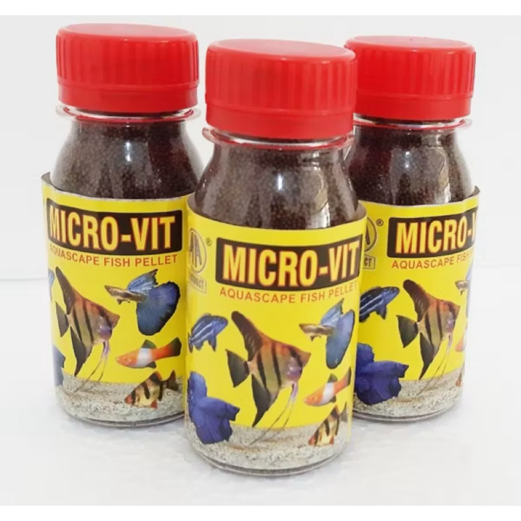pnk Akari Micro Vit 20 gr Pakan Ikan Kecil Aquascape Fish Pellet