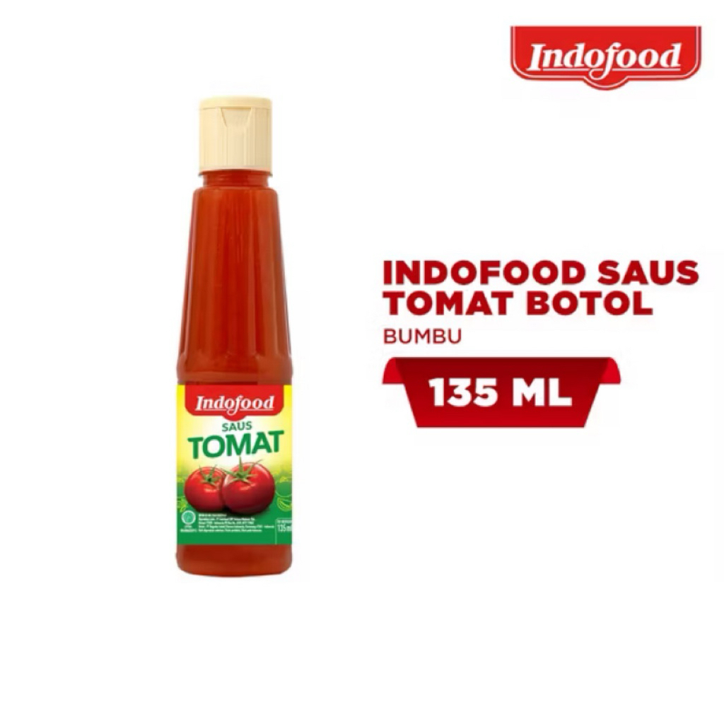 

Indofood Saus Tomat Botol Kecil 135ml – Pas untuk Sekali Pakai, Rasa Juara!
