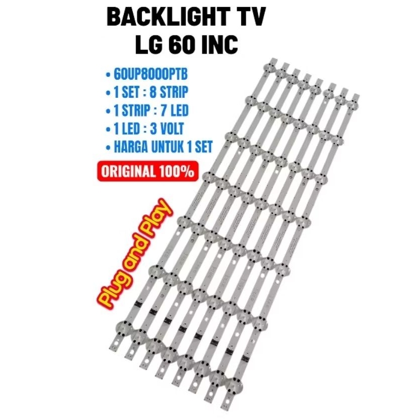 BL - BACKLIGHT TV LG 60 INC 60UP8000PTB - 60UP8000 ORIGINAL