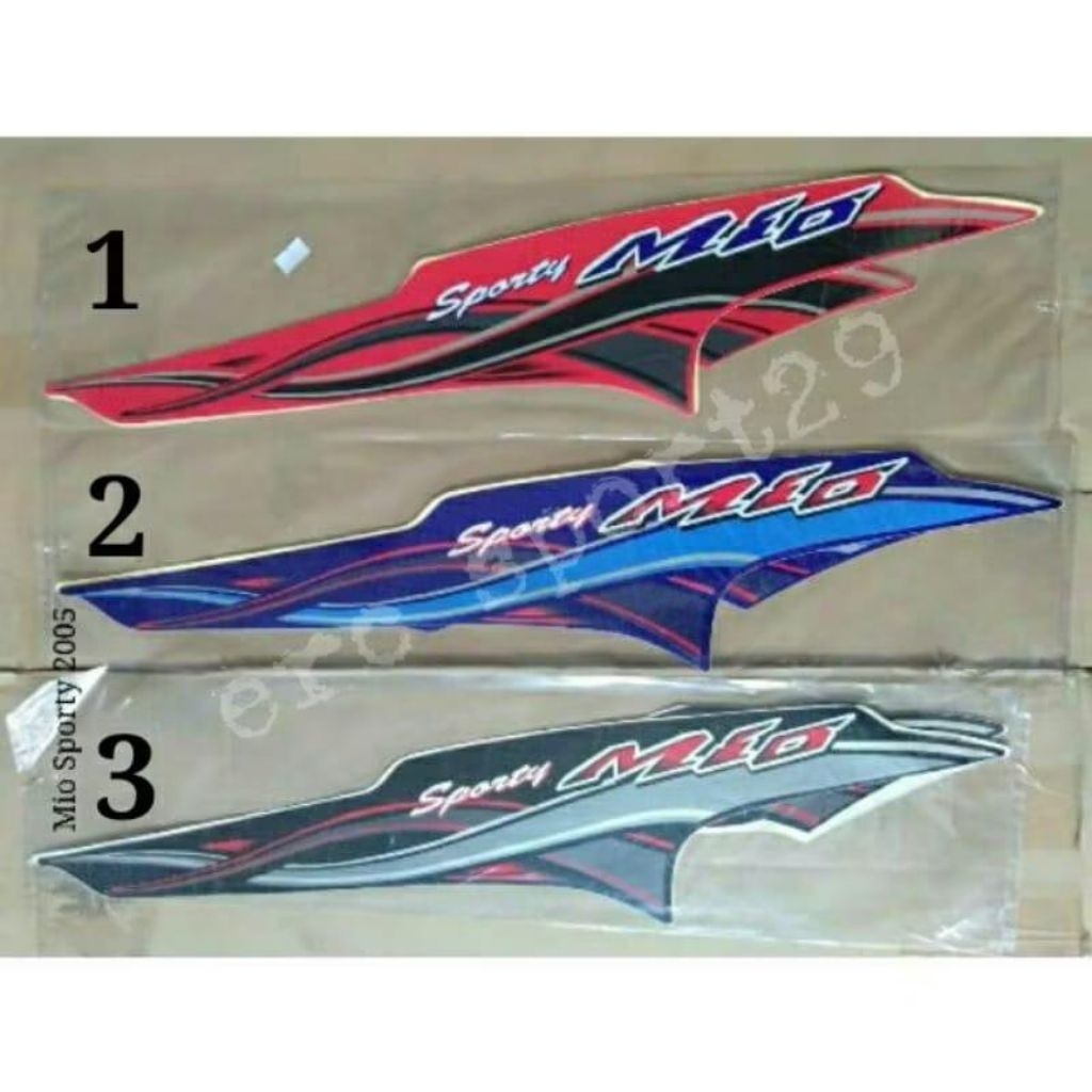 Striping Mio Sporty 2005 Stricker Motor List Bodi Yamaha Mio Sporty Tahun 2005 Warna Merah Biru Hita