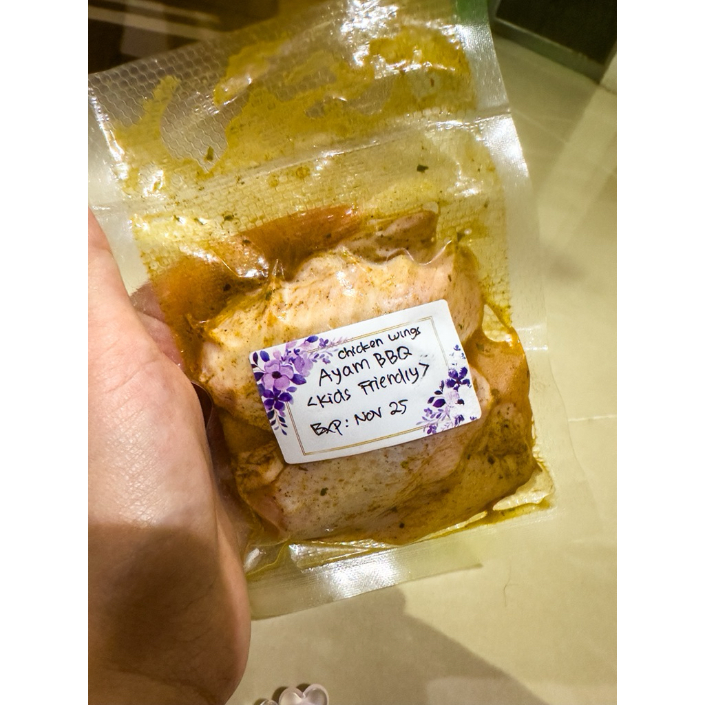 

BBQ Chicken Wings Sayap ayam Barbecue Homemade Kids Meal Lauk Instan Anak Mpasi