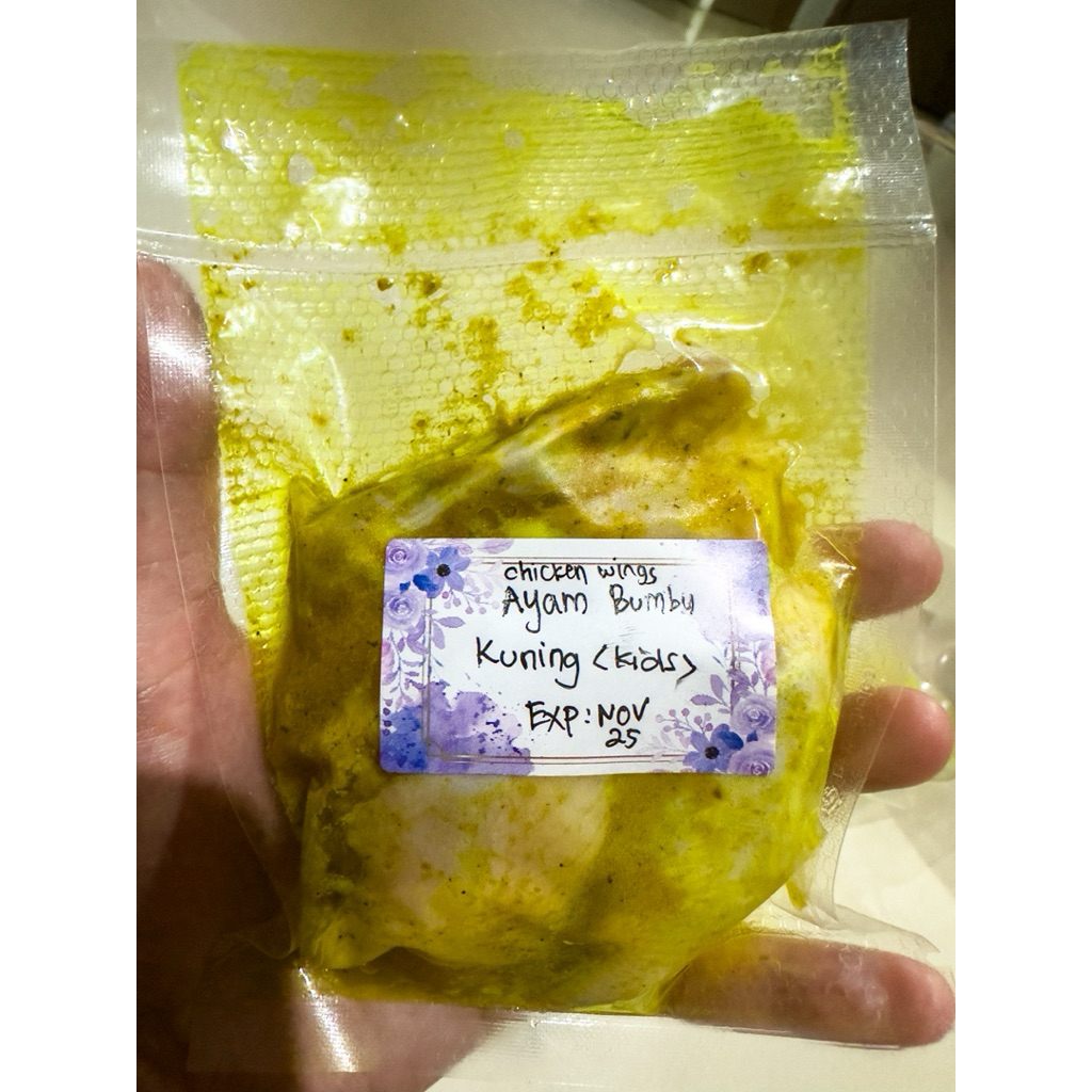 

Chicken Wings Bumbu Kuning Sayap ayam lauk instant anak homemade kids meal