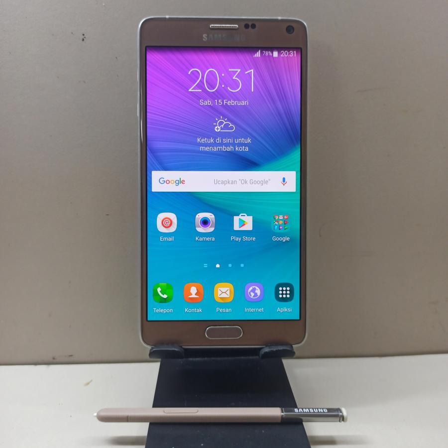 SAMSUNG NOTE 4 4/64GB HANDPHONE SECOND BEKAS UNIT ONLY