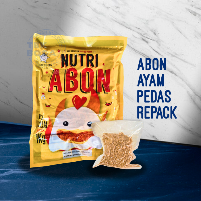 

( Repack ) Nutri Abon Ayam ( ± 250 gr ) Chicken Floss Pedas Spicy