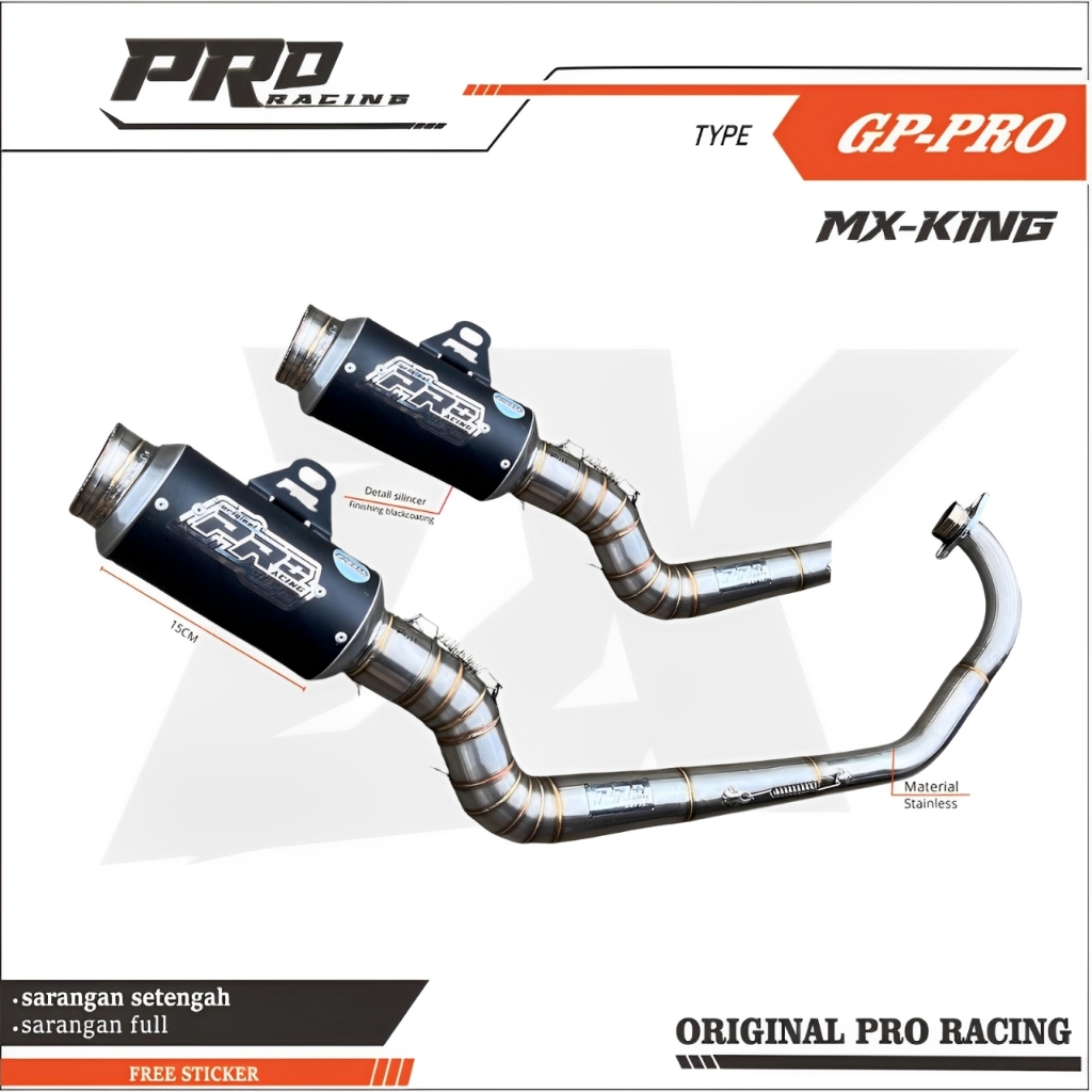 Knalpot Mx King Roadrace Solo Mxking150 Mx135 MxKing Malaysia