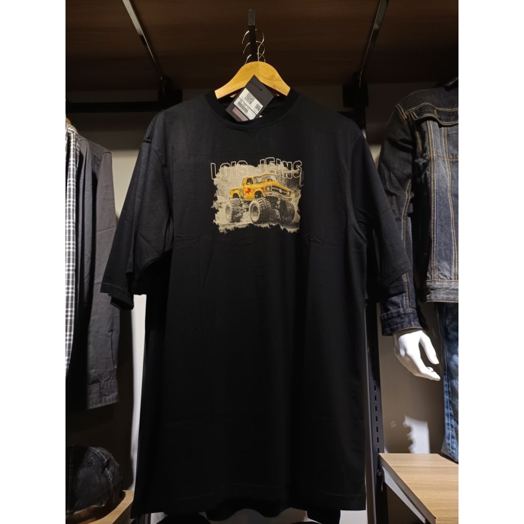 KAOS OVERSIZE HITAM LOIS BARU ORIGINAL BAHAN 100% KATUN