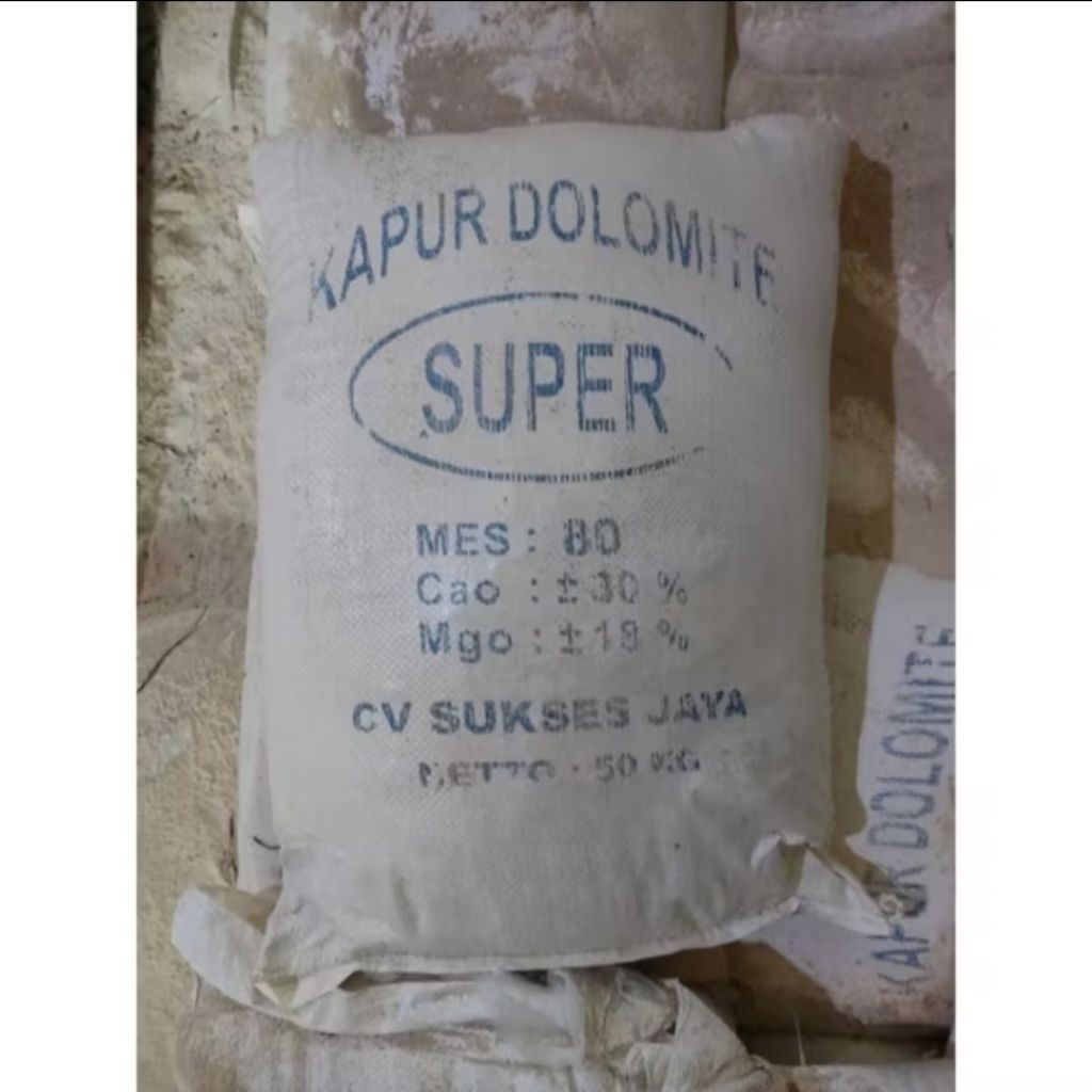 Kapur dolomit kemasan 1kg dolomit super/pupuk tanaman