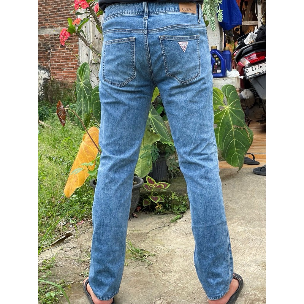 celana jeans slimfit pria second branded size 33