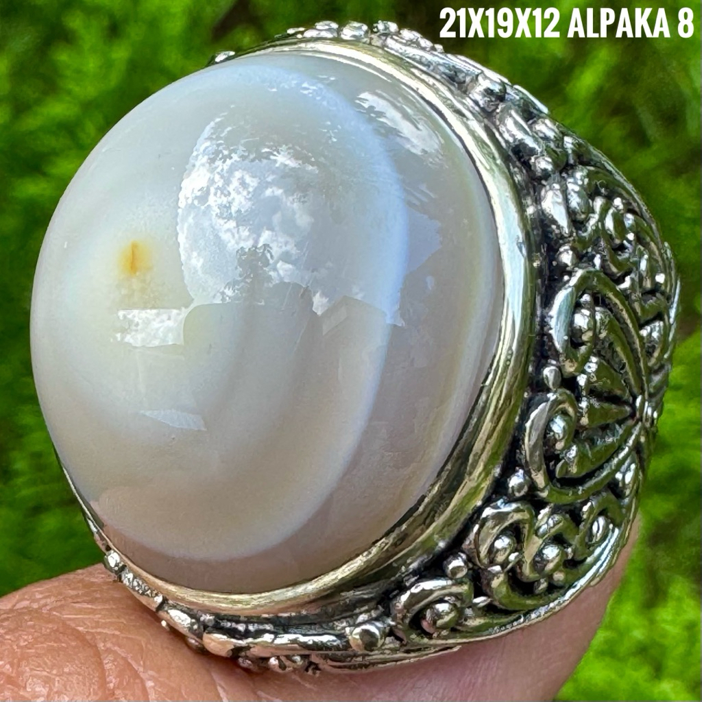 Cincin Batu Akik Natural Yaman Mata