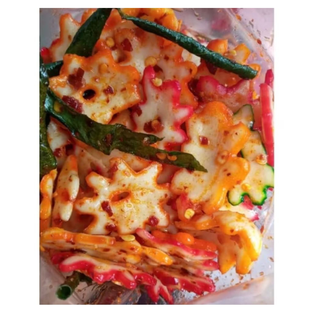 

Seblak kerupuk bintang renyah gurih pedas daun jeruk 250gr