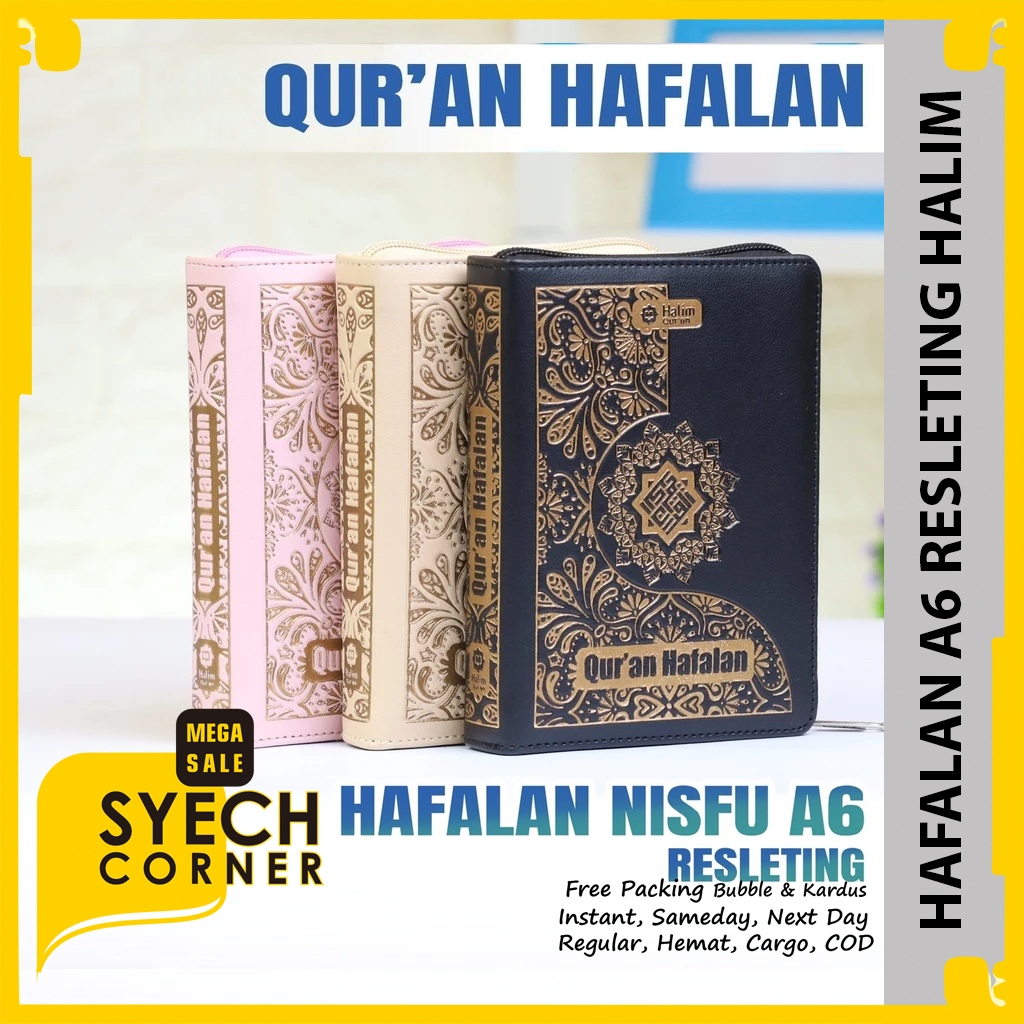 Al Quran Hafalan A6 Resleting Halim Alquran Saku Pocket mini