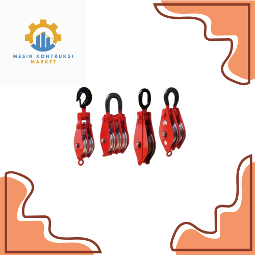 DOUBLE WHEEL PULLEY BLOCK / KATROL KAPAL BARANG DEREK 1 TON