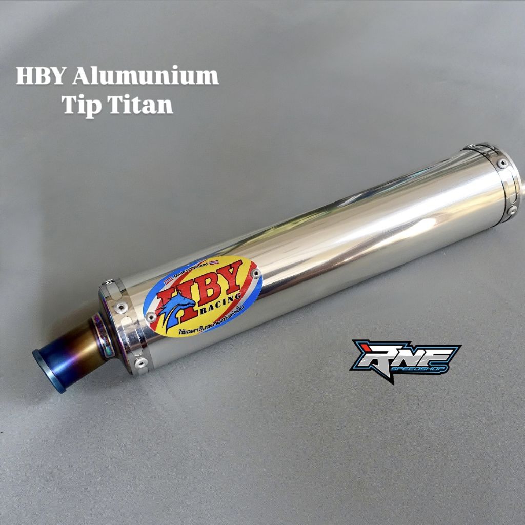Silencer Silincer Knalpot HBY Alumunium Tip Titan Ninja R SS RR ZX Original Harian Sunmori Balap Sle