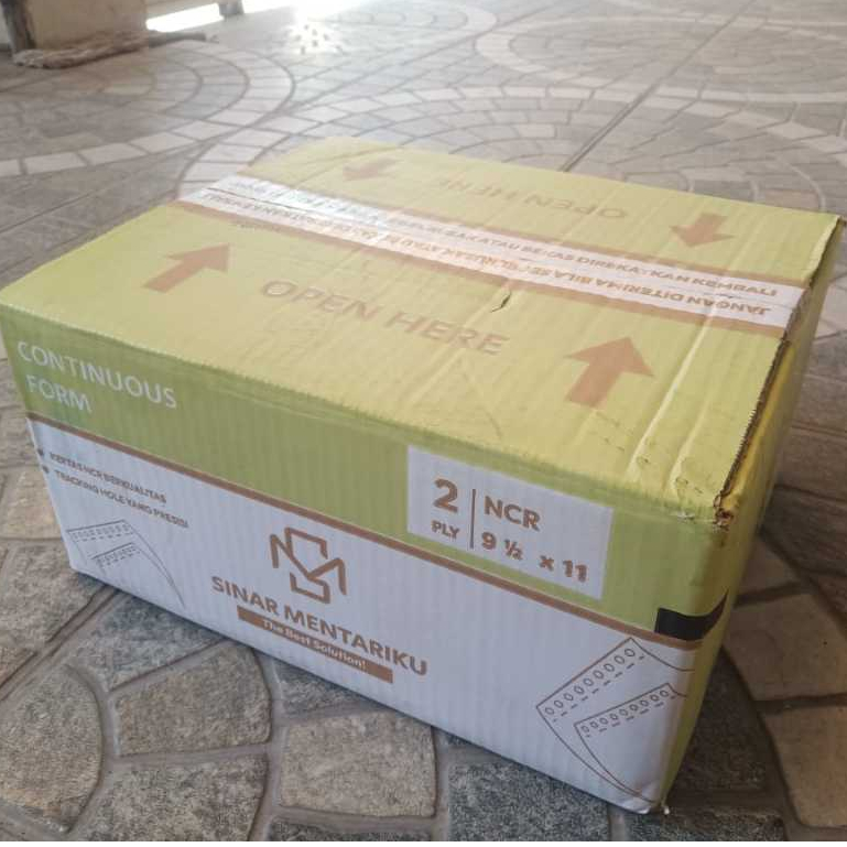 

2 Ply Warna Kertas Continuous Form Sinar Mentariku 9 1/2" x 11