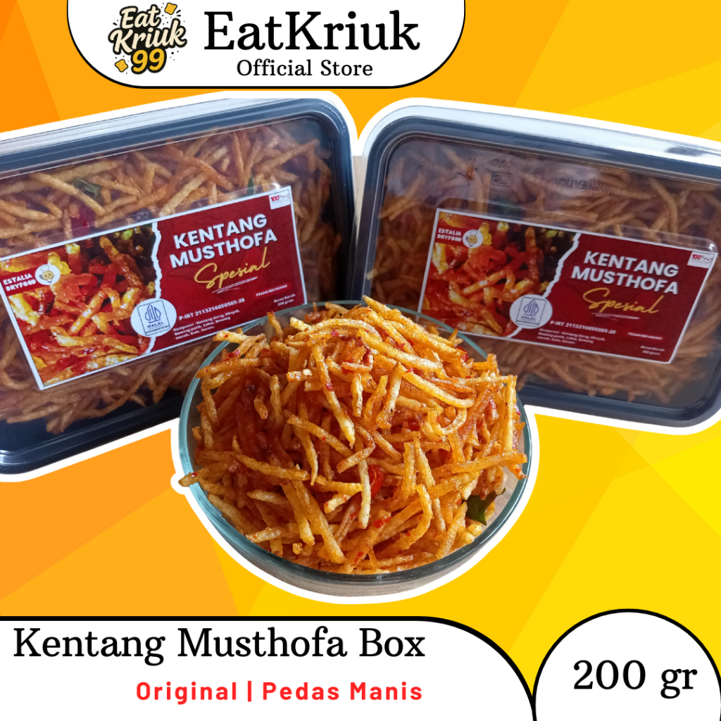 

KENTANG MUSTOFA BOX / KERING KENTANG BANDUNG HOMEMADE (KEMASAN BOX) 200 gram (SEJAK 2019)