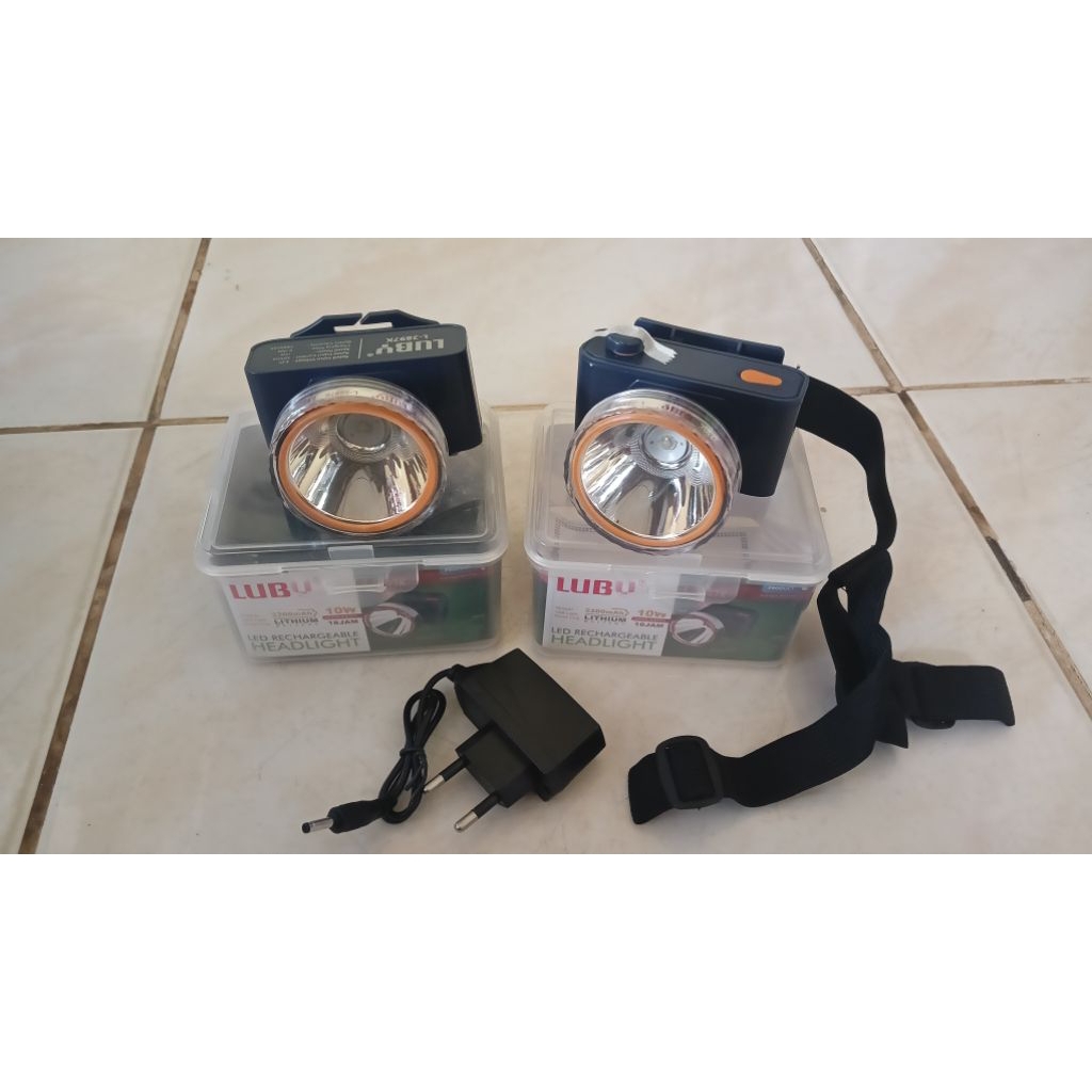 Senter kepala luby L-2897k cahaya kuning