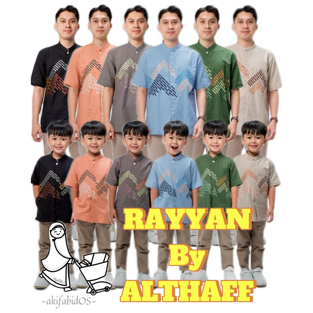 -akifabidOS- koko ALTHAFF seri RAYYAN koko couple ayah anak koko couple althaff koko couple bordir p
