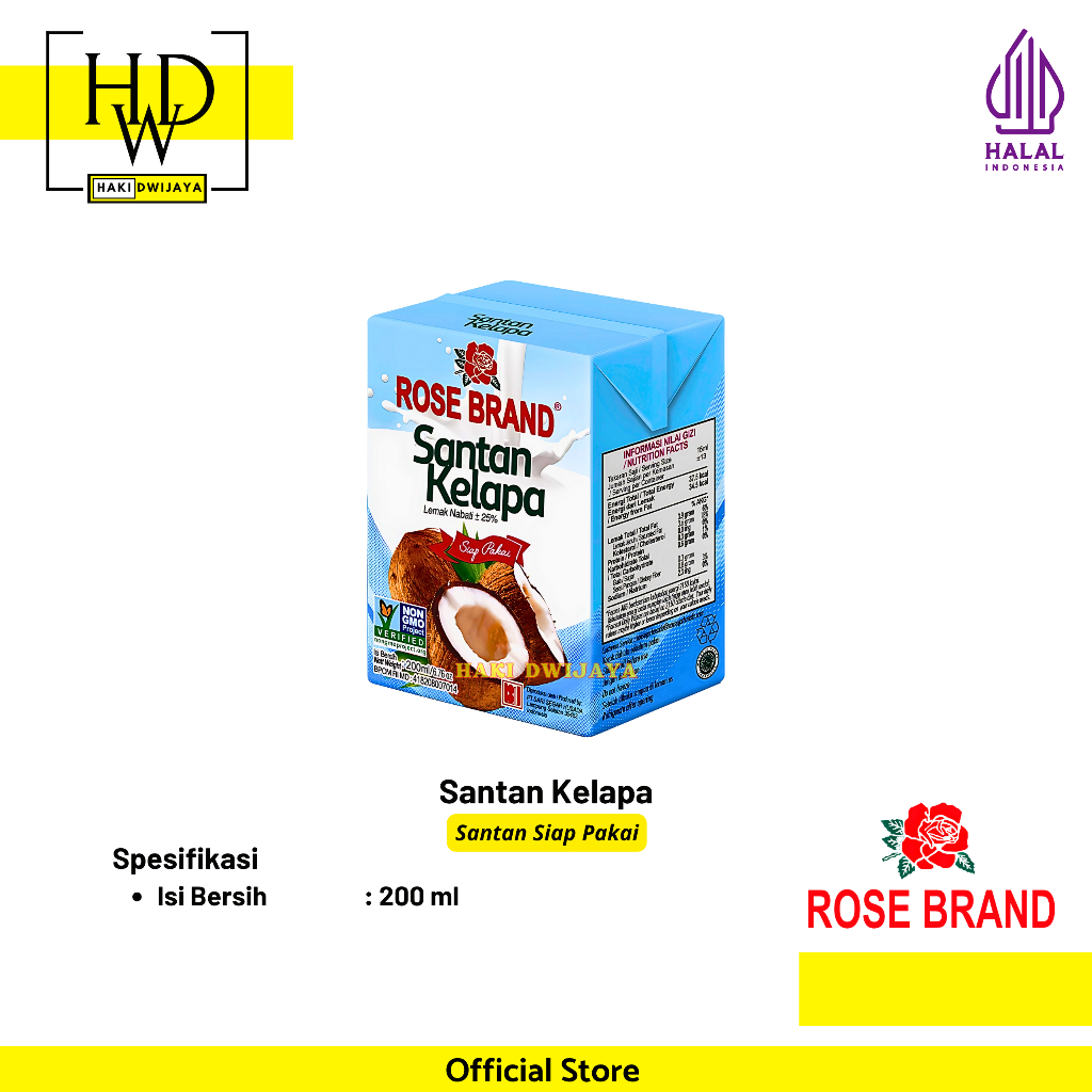 

[200ml] Rose Brand Santan Kelapa / Coconut Cream