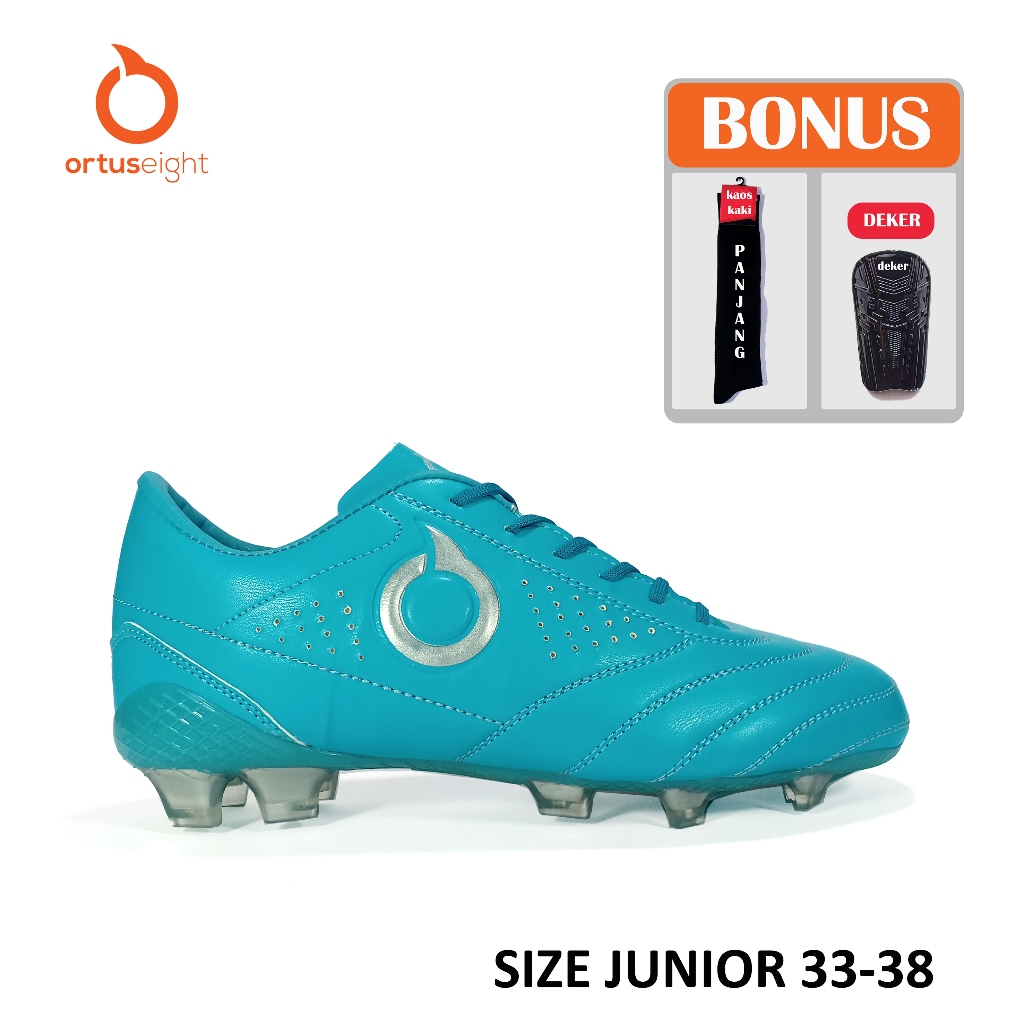 HARGA PROMO ORTUS EIGHT SEPATU BOLA ANAK MODEL SERI CLASSIC SOL BENING SIZE JUNIOR 33-38 WARNA BIRU