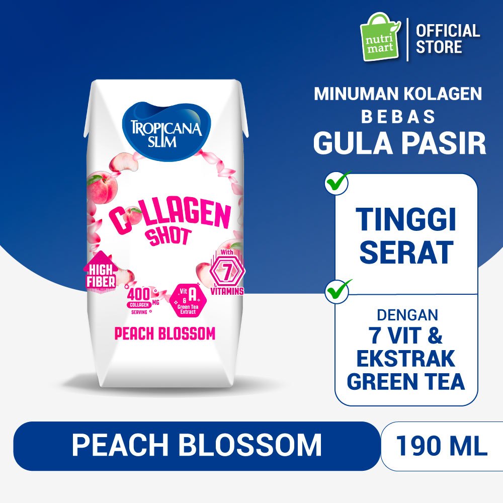

1 Pack - Tropicana Slim Collagen Shot Peach Blossom 190ml 1 pcs