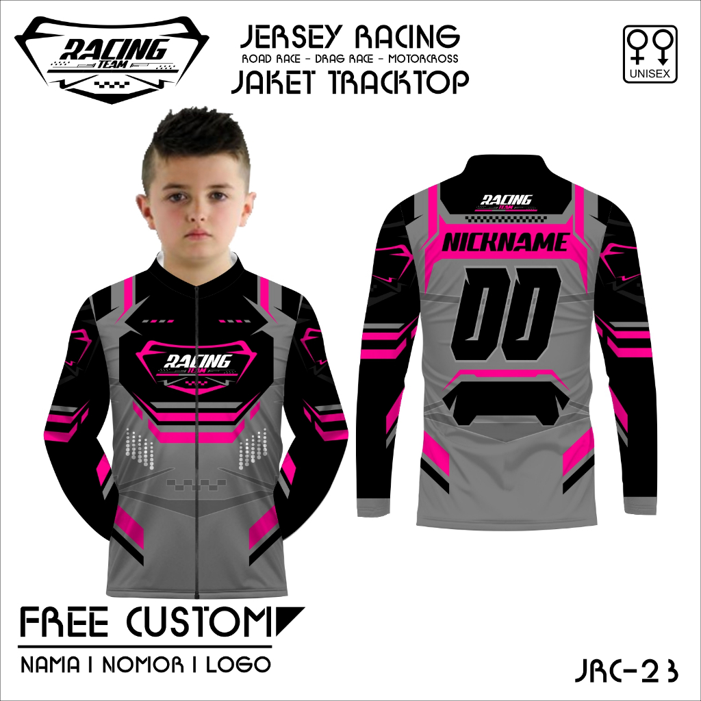 Jaket Anak Jersey Racing Baju Balap Motor Kaos Road Race Motocross