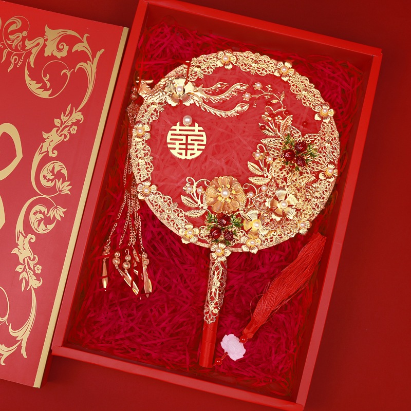 Kipas Pernikahan / Perlengkapan Sangjit / Kipas Merah / Kipas Tangan Wedding Premium Terbaik