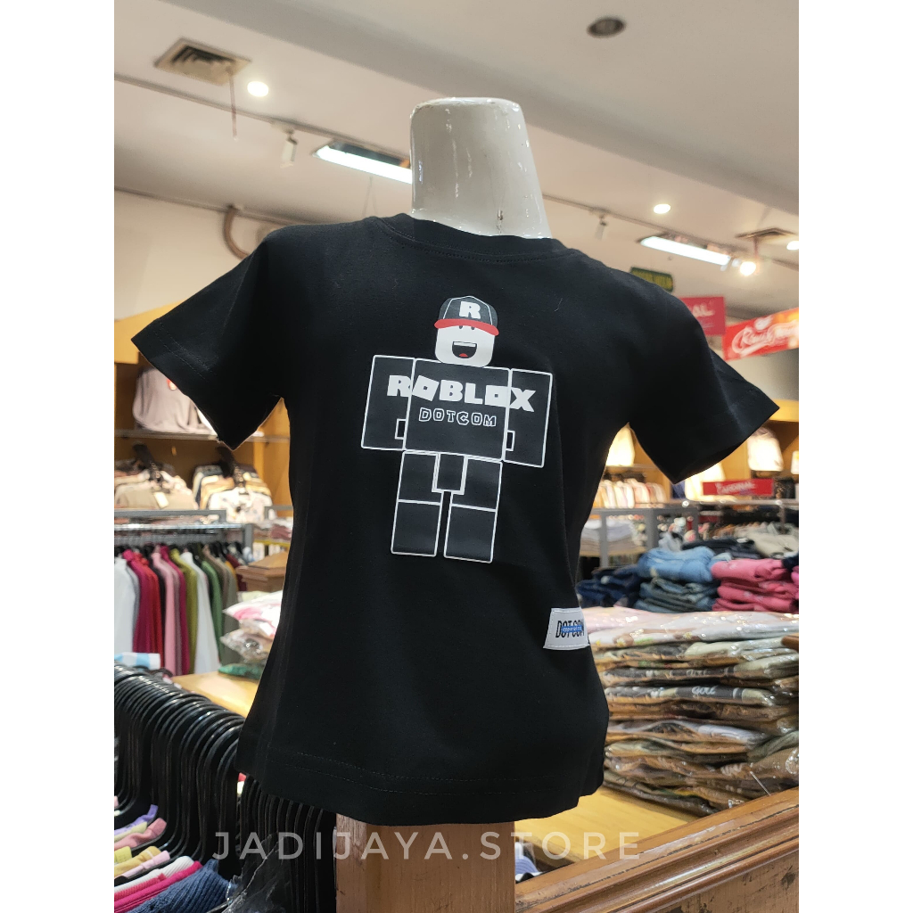 T-Shirt Dotcom Roblox Builder Kaos Anak Usia 2-10 Tahun