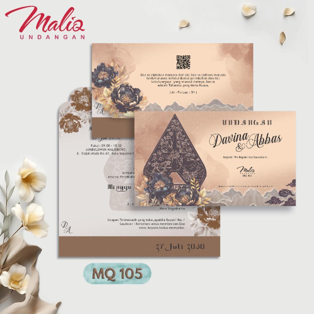 Blangko Undangan Pernikahan Seri Maliq 105 Jawa