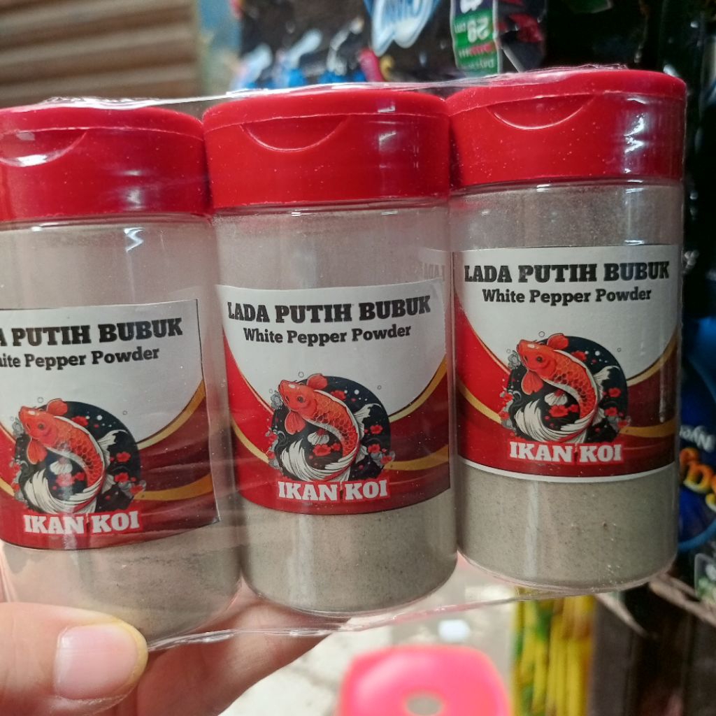 

Lada putih bubuk ikan koi 50g