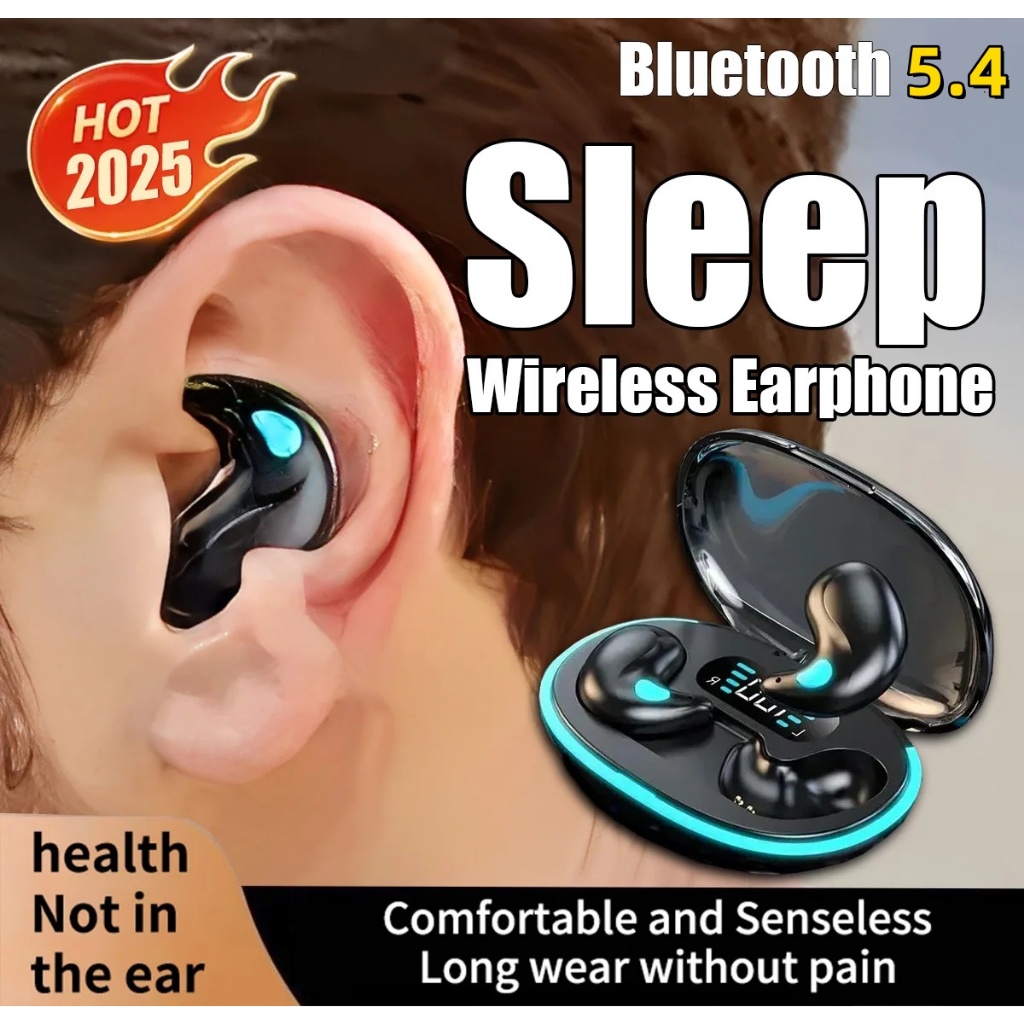 X55 Headset Bluetooth TWS Earphone Nirkabel Headset Transparan Bluetooth 5.4 Headset Game Earphone