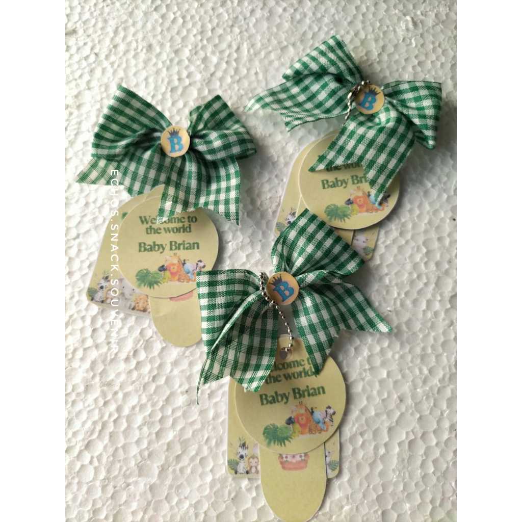 

Pita + hangtag souvenir ulang tahun, pernikahan, tedak siten