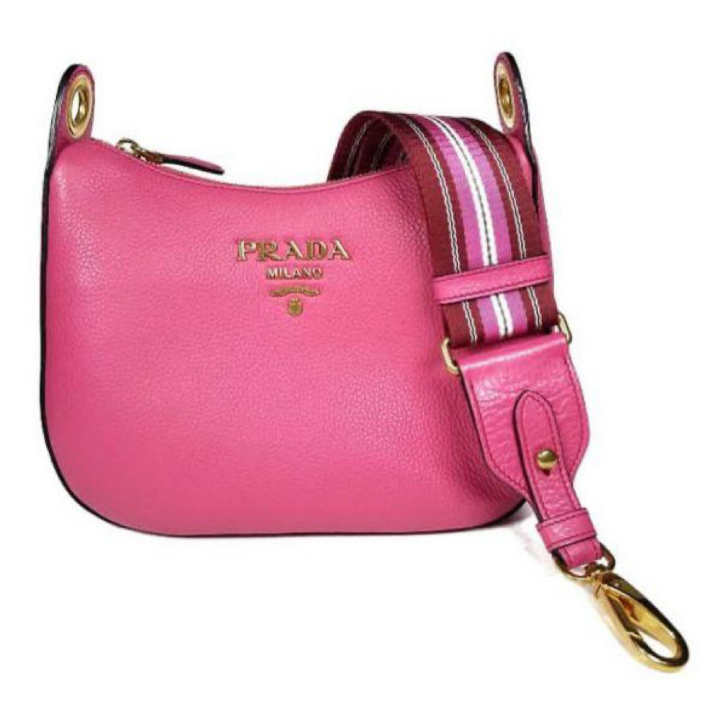 tas new prada bag pink with strap